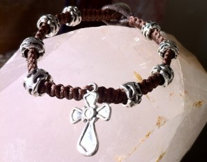 A simple cross bracelet.