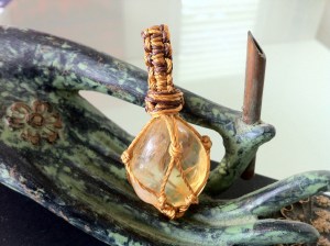 Basket wrapped Citrine